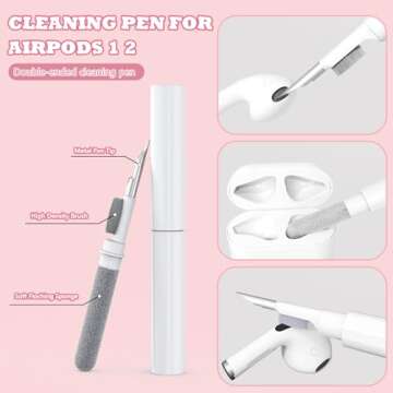 Cute Case for Airpod 2/1 with Cleaner kit,3D Kawaii Silicone Airpod Case Cartoon Food Funny Protective Cover Accessories for Airpod 1&2 Gen Charging Case for Girls Boys[3Pack]