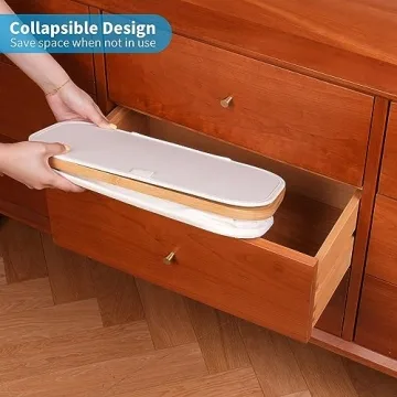 efluky Slim Laundry Basket with Lid for Narrow Spaces