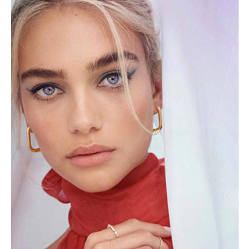 Stylish 18K Gold Plated Copper Geometric Earrings for Women