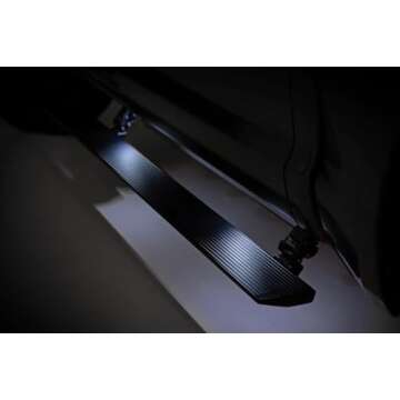 Rough Country Power Running Boards with LED Step Lights for Ram 1500 Crew Cab (2019-2025), 1500 TRX ...