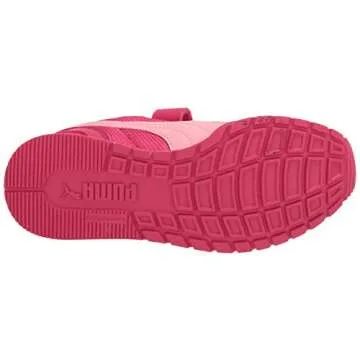 PUMA girls St Runner 2 Hook and Loop Sneaker, Bright Rose-peony-puma White, 10 Toddler US