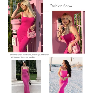 Popilush Shapewear Maxi Dress with Built-in Bra