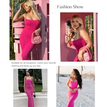 Popilush Shapewear Maxi Dress with Built-in Bra