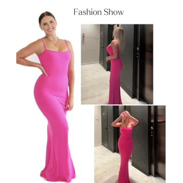 Popilush Shapewear Maxi Dress with Built-in Bra