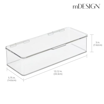 mDesign Stackable Makeup Organizer for Easy Storage