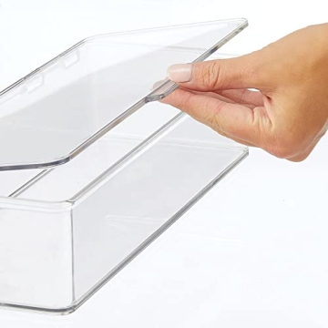 mDesign Stackable Makeup Organizer for Easy Storage