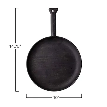 Stylish Bloomingville Black Acacia Cutting Board 14-3/4"