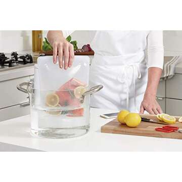 Stasher Stsb03 Silicone Bag, Half Gallon/Large, Transparent/Green