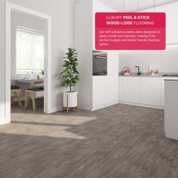 Luxury Vinyl Floor Tiles by Lucida USA | Peel & Stick Adhesive Flooring for DIY Installation | 36 Wo...