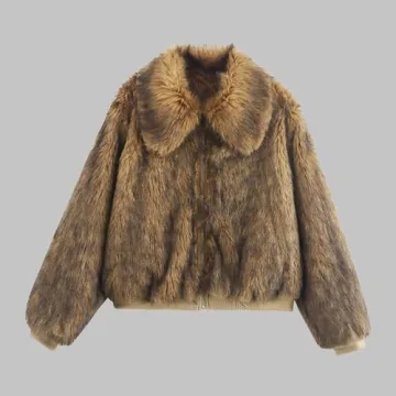 Stylish Women's Zipper Jacket for Fall and Winter Wear