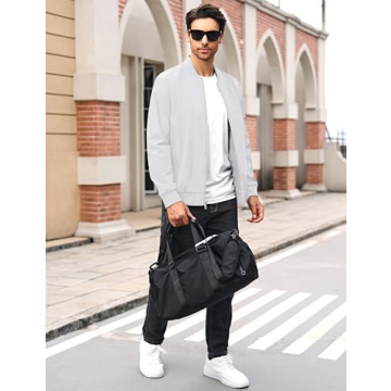 MAGCOMSEN Lightweight Windbreaker Bomber Jacket for Men