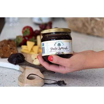 NUNATURE 100% Natural Dates Spread - 2 Pack Of Natural Medjool Dates, Gluten & Sugar Free, Vegan, Paleo Friendly, Non-GMO, Healthy Sugar Substitutes