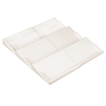 mDesign Expandable Plastic Spice Rack Drawer Organizer