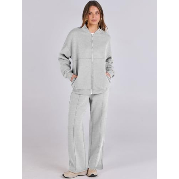 Stylish ANRABESS Women’s Oversized Lounge Set for Winter