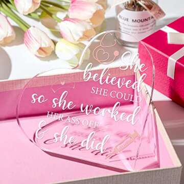 Yulejo Nurse Gifts for RN Christmas Nurses Gifts for Women Nurses Week Gifts Nurse's Day Appreciation Gift Crystal Table Centerpieces Nursing Keepsakes Paperweight for Doctor(Heart,6 x 6 Inch)