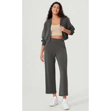ODODOS Women's Soft Cropped Hoodie with Pockets