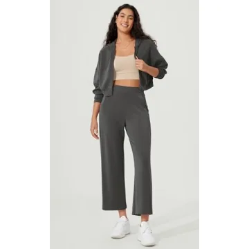 ODODOS Women's Soft Cropped Hoodie with Pockets