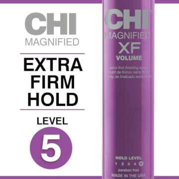 CHI Magnified Volume XF Finishing Hair Spray, Boosts Volume & Body For Maximum Fullness, Builds Resi...