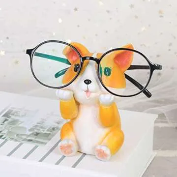 Charming WAWICE Eyeglass Holder Corgi Design for Home Decor