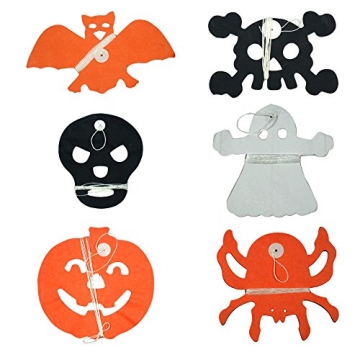 Halloween Paper Chain Garland - 6Pcs Decorative Props
