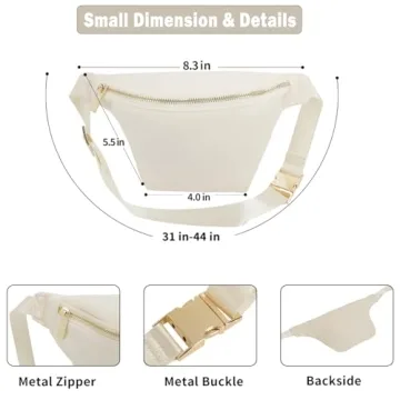 YogoRun Small Fanny Pack Stylish Mini Belt Bag for Women