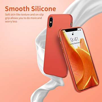 OTOFly iPhone X Case Premium Silicone Soft Protective Bumper