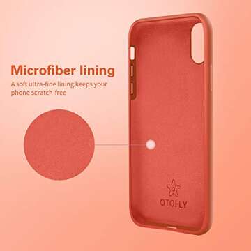 OTOFly iPhone X Case Premium Silicone Soft Protective Bumper