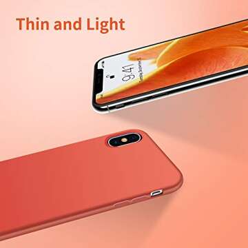 OTOFly iPhone X Case Premium Silicone Soft Protective Bumper