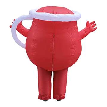Kool Aid Man, Inflatable Costume, Over 6 Feet Tall, Adult One Size; Kool-Aid Sugar Drink Womens Mens...