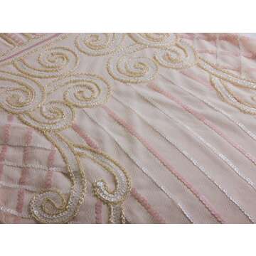 Vijiv Women's 1920s Elegant Beaded Dress