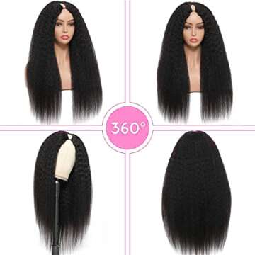 OLFORY Kinky Straight V Part Wig for Natural Style
