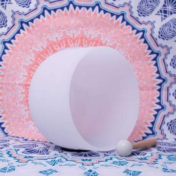 ENERGYSOUND Frosted G Note Chakra Crystal Singing Bowl