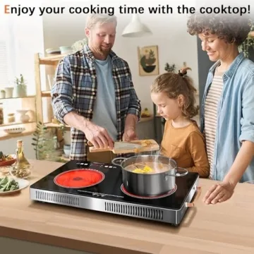 Nefaracy 24" Portable Electric Cooktop with Timer