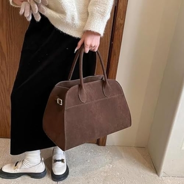 Elegant Vegan Suede Tote Bag for Fashion-forward Women