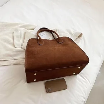 Elegant Vegan Suede Tote Bag for Fashion-forward Women
