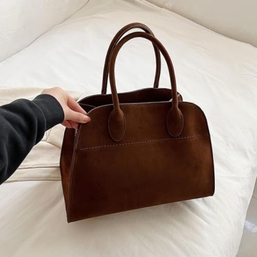 Elegant Vegan Suede Tote Bag for Fashion-forward Women