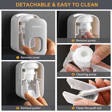 MOPMS Automatic Toothpaste Dispenser for Kids and Adults