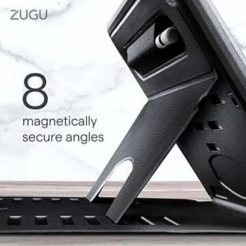 ZUGU CASE for iPad Air (M2) 11 inch (2024) iPad Air 4 & 5 10.9 Inch (2020/2022) - Protective, Ultra Thin, Magnetic Stand, Sleep/Wake Cover - Berry Purple