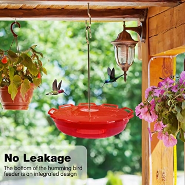 BIRD WISH Hummingbird Feeder with 8 Ports for Outdoors