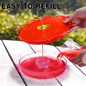 BIRD WISH Hummingbird Feeder with 8 Ports for Outdoors