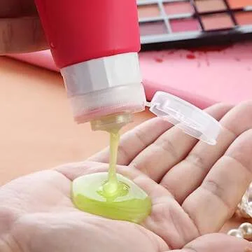 Gemice Travel Bottles for Toiletries Tsa Approved Travel 3oz Size Containers BPA Free Leak Proof Travel Tubs Refillable Liquid Travel Accessories for Cometic Shampoo and Lotion Soap