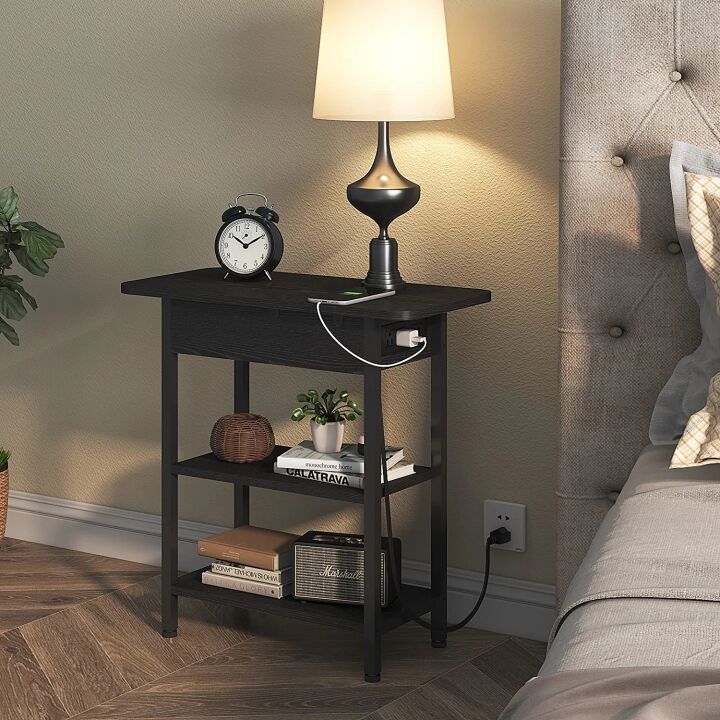 LIDYUK Charging End Table with USB Ports for Small Spaces