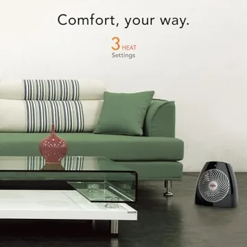 Vornado MVH Space Heater with Adjustable Thermostat for Indoor Use