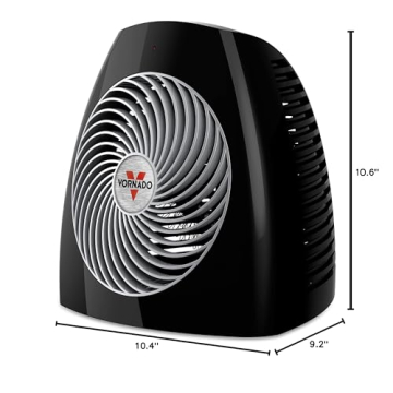 Vornado MVH Space Heater with Adjustable Thermostat for Indoor Use