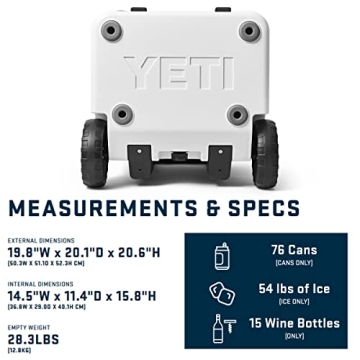 YETI Roadie 48 Wheeled Cooler for All Outdoor Adventures