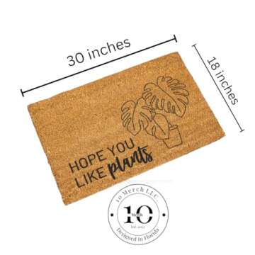 Plant mom Gift for Gardener Woman - Plant Lady Gifts - Mom Gifts - Housewarming - Friend Birthday Gift - Plant Gifts for Women - Plant Door mat - Plant mom Gifts - Door mat
