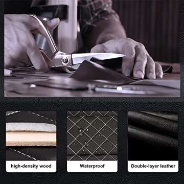 Zrpiot Trunk Organizer For Car - Cargo Storage Box Suv - Leather Collapsible Auto Grocery Trunk Organizer,Trunk Waterproof Folding Expandable Organizer Basket Wich Lid For Truck…