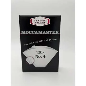 Technivorm Moccamaster #4 White Paper Filters, 100-count per box