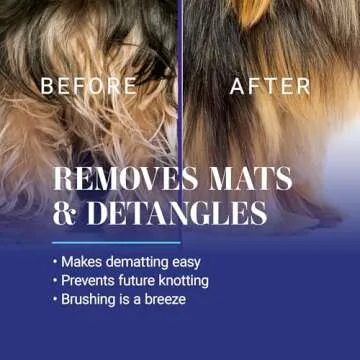 Chris Christensen Ice on Ice Detangler and Finishing Dog Spray, Concentrated Formula, Makes 2 Gallons, Helps Brush/Comb Glide Through Coat, Conditions, No Residue, All Coat Types, Made in USA, 16 oz