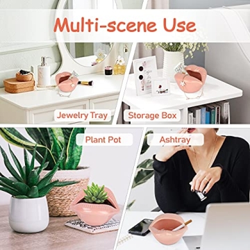 Elegant Ceramic Lipstick Organizer Tray for Beauty Lovers